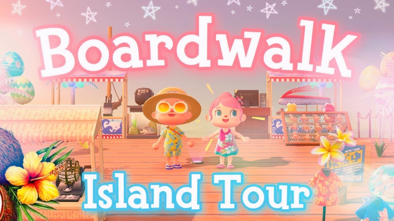 Amazing Boardwalk Island!! 🎡// Animal Crossing: New Horizons Island Tour 😎🏝️