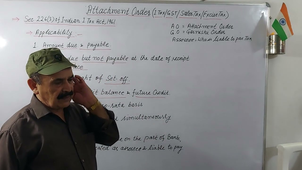 ATTACHMENT ORDER -(I.Tax/Sales Tax/GST/Excise Tax. #jaiib #caiib #banking #nbfc #upsc #clat #ias