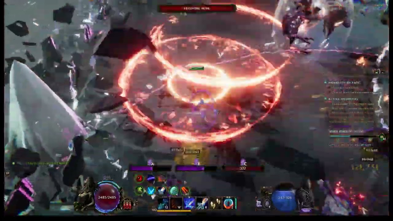 Last Epoch - Flame Reave Spellblade vs Omen's Veil (@1000 Corruption)