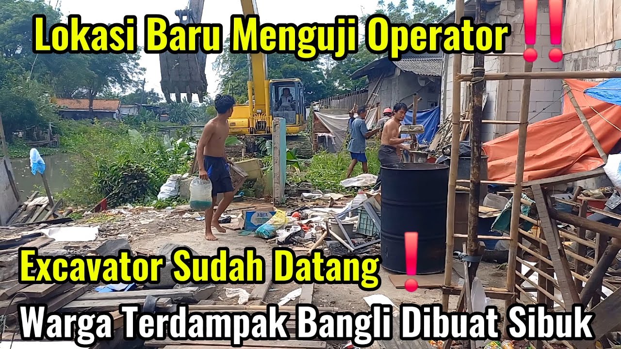 Lokasi Baru Menguji Opr‼️ Warga Terdampak Bangli Sibuk Kaget Excavator Datang Clearing #dedimulyadi