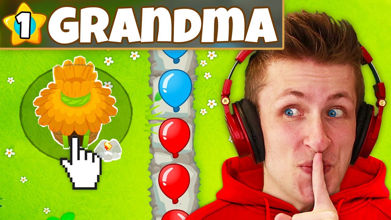 Сможет ли моя БАБУШКА победить Bloons?!