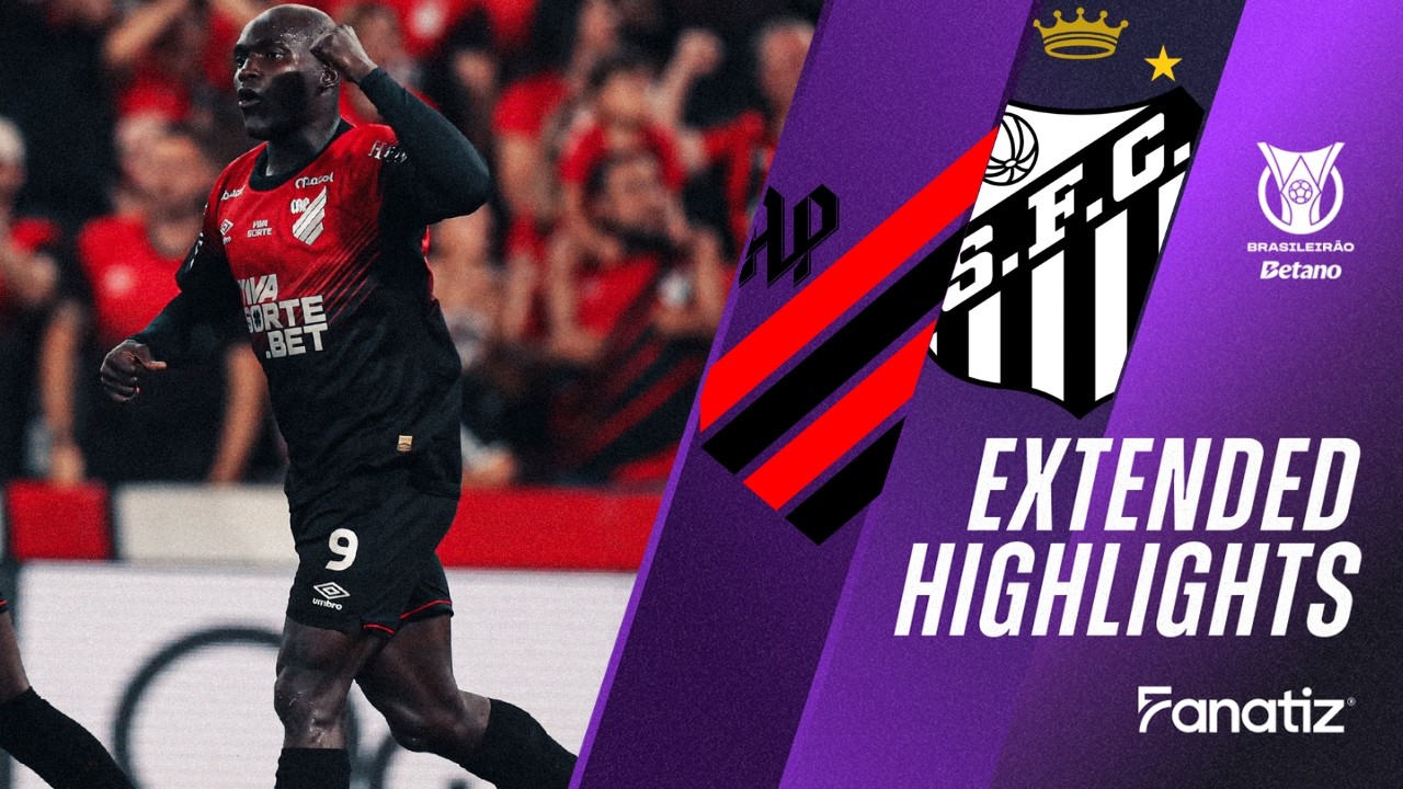 Athletico Paranaense vs. Santos 2-1 I Game Highlights I Brasileirão 2025