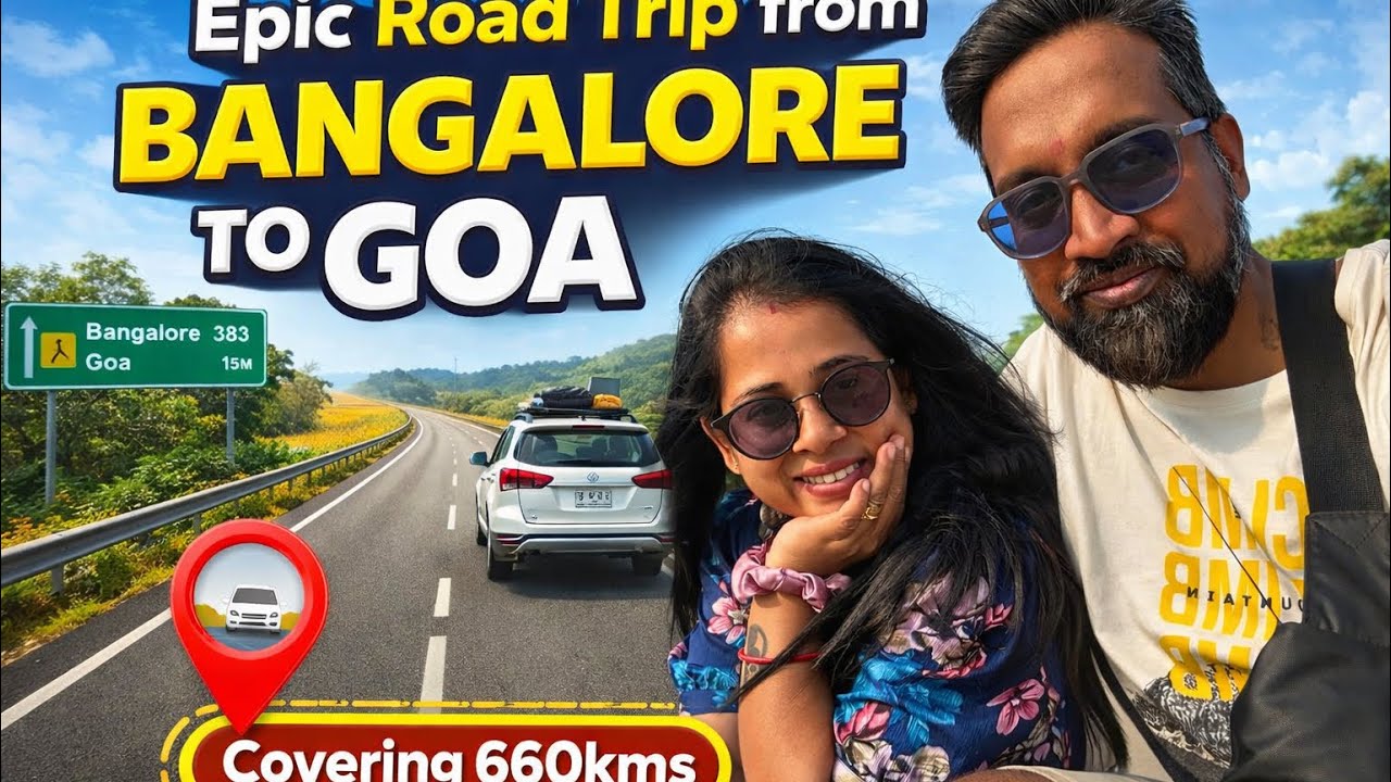 Bangalore to Goa Road Trip 🛣️ || Year End Road Trip to Goa|| Most Beautiful AirBnB in North Goa
