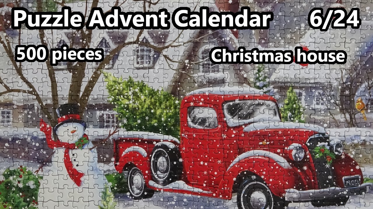 Christmas house - 500 pieces Educa jigsaw puzzle timelapse