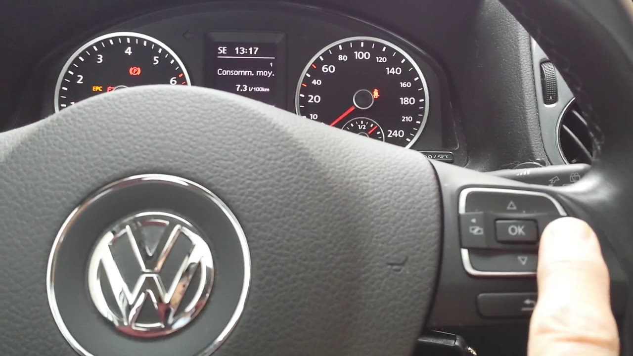 initialiserPressionPneusVW Tiguan
