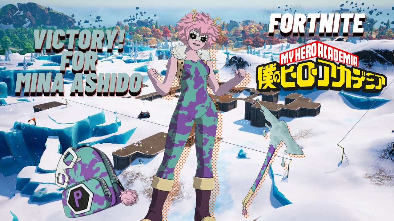 Victory! for MINA ASHIDO in a FORTNITE Solo Match.