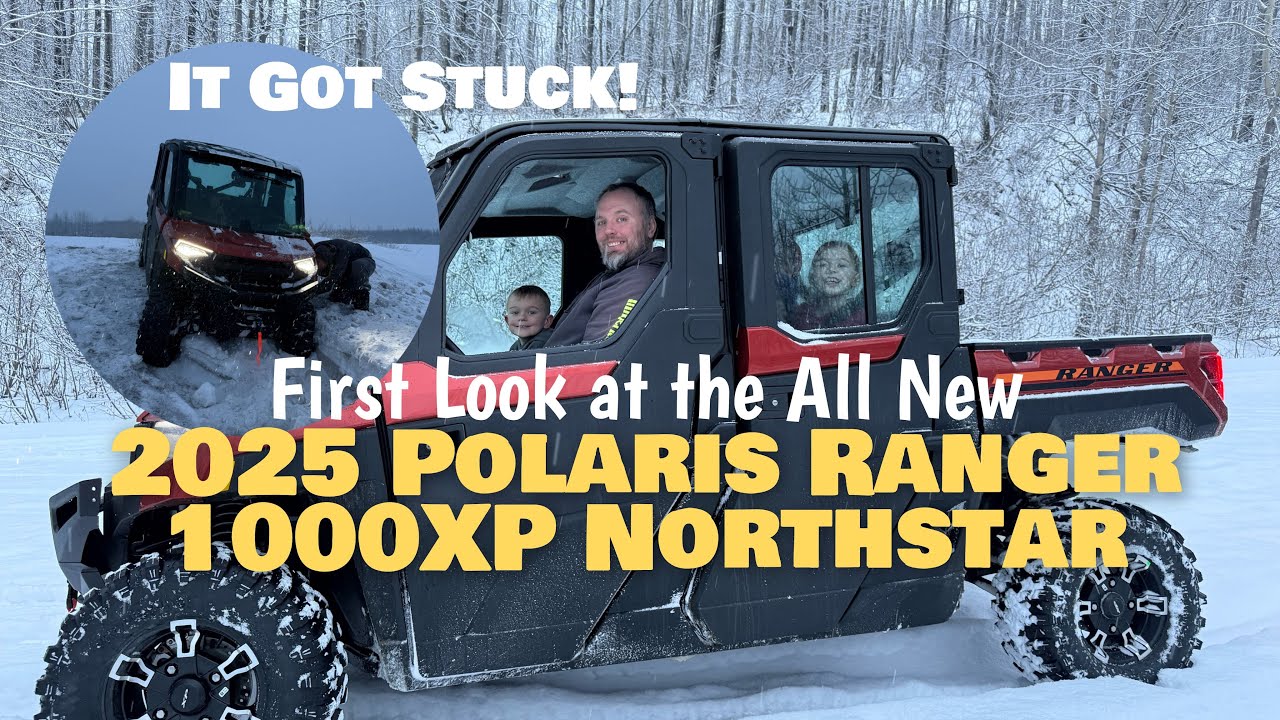 Stuck in a Snow Storm | NEW 2025 Polaris Ranger 1000 XP Northstar UTV w/ Snow Plow