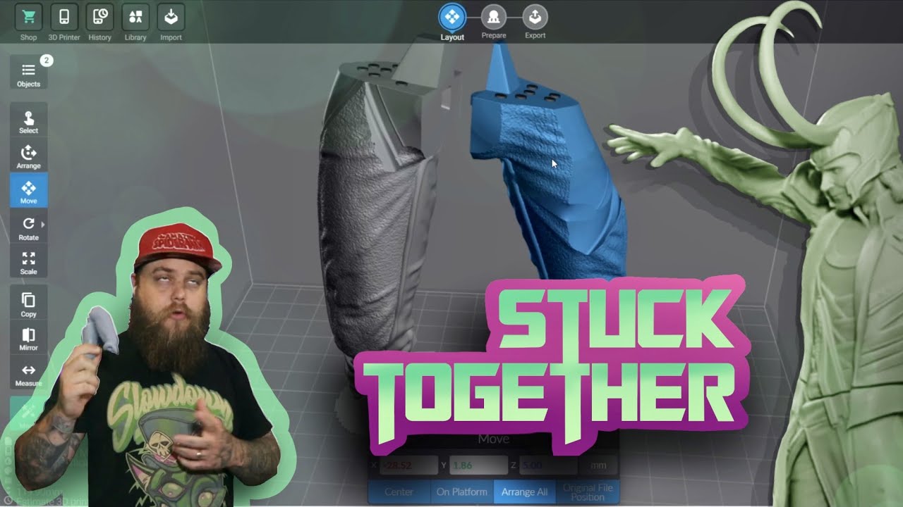 How to Merge 3D print parts in your slicer