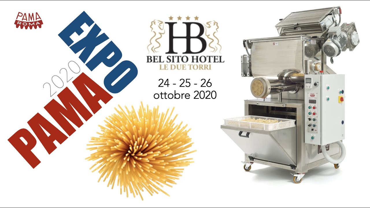 Fiera Expo PAMA Avellino 2020 macchine ed impianti per pastifici