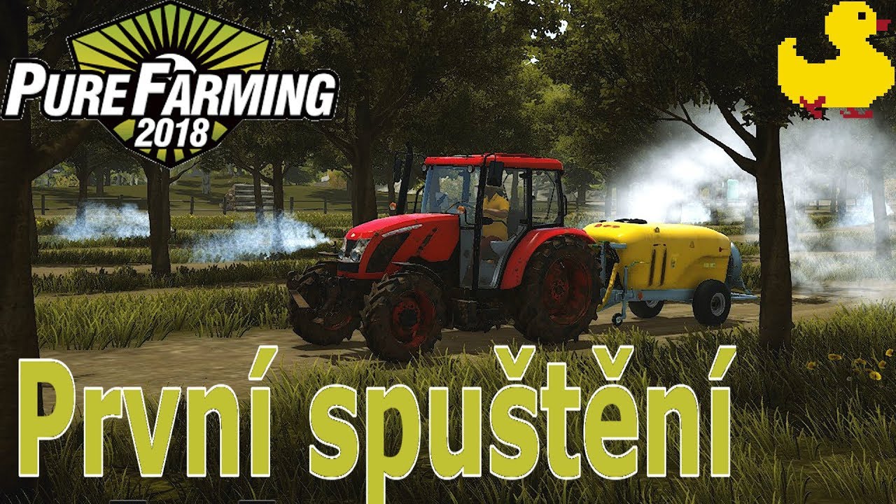 První spuštění - Pure Farming 2018