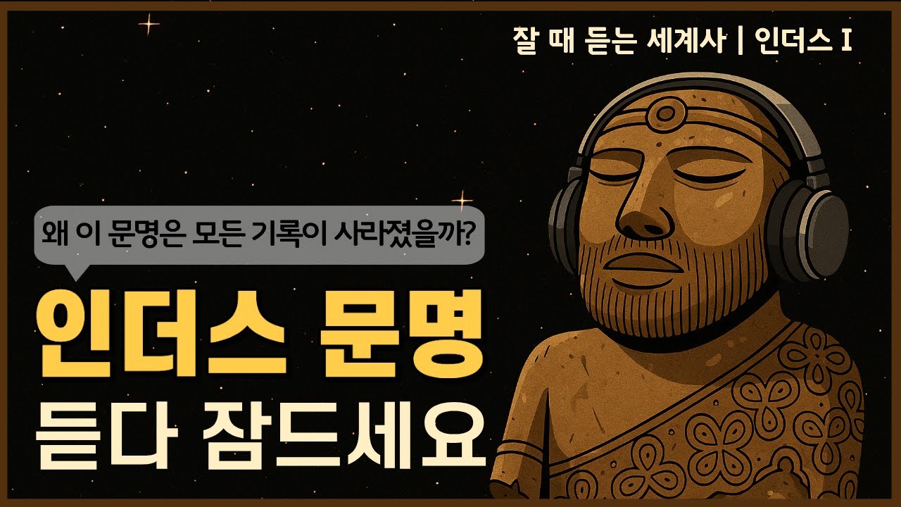 🎧 성우 이지선이 직접 읽어드리는 잘 때 듣는 세계사  | 인더스 문명 _왜 이 문명은 아무 기록도 남기지 않았을까?[중간광고X]