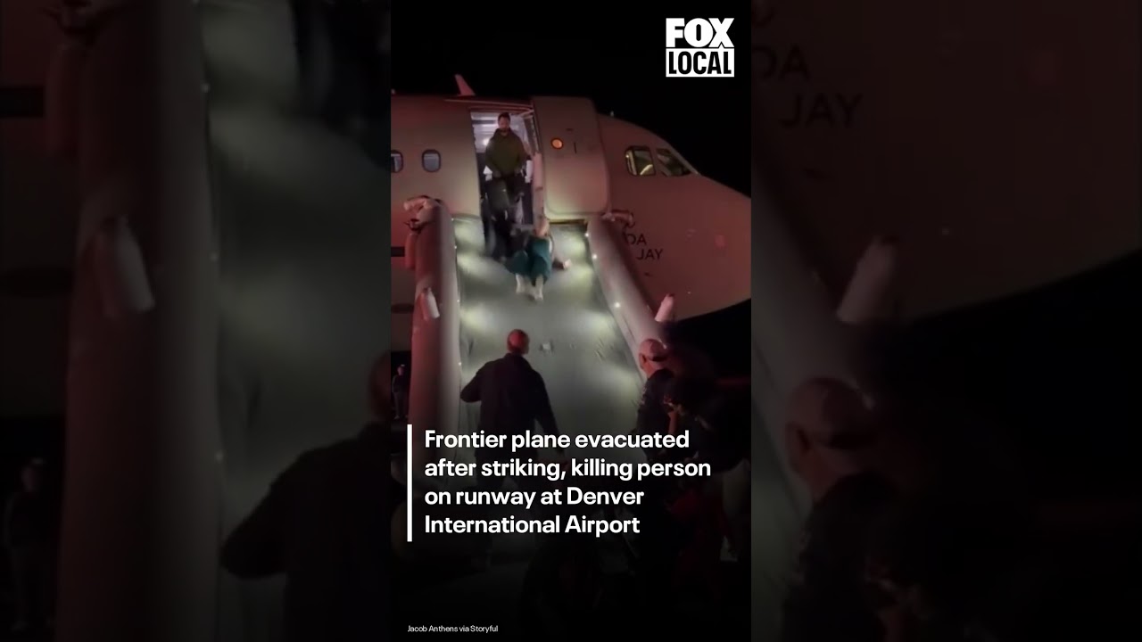 Person hit, killed by Frontier plane after jumping fence at Denver airport