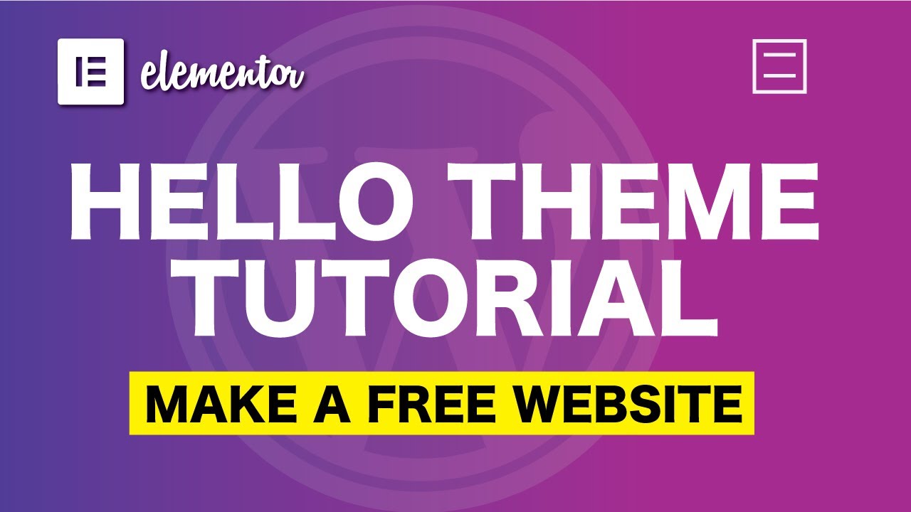 БЕСПЛАТНОЕ РУКОВОДСТВО ПО ТЕМАМ HELLO ДЛЯ ELEMENTOR: создайте БЕСПЛАТНЫЙ одностраничный сайт с по...