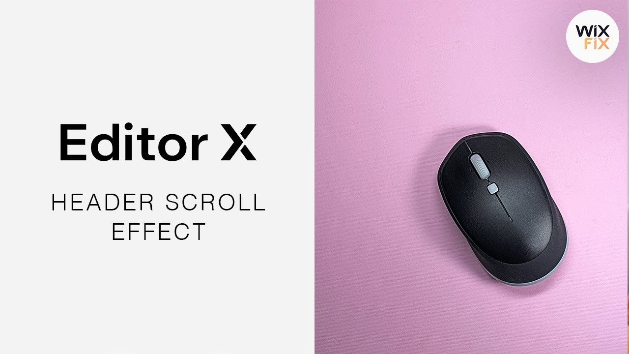 Header Transition Effects in Editor X | Wix Fix