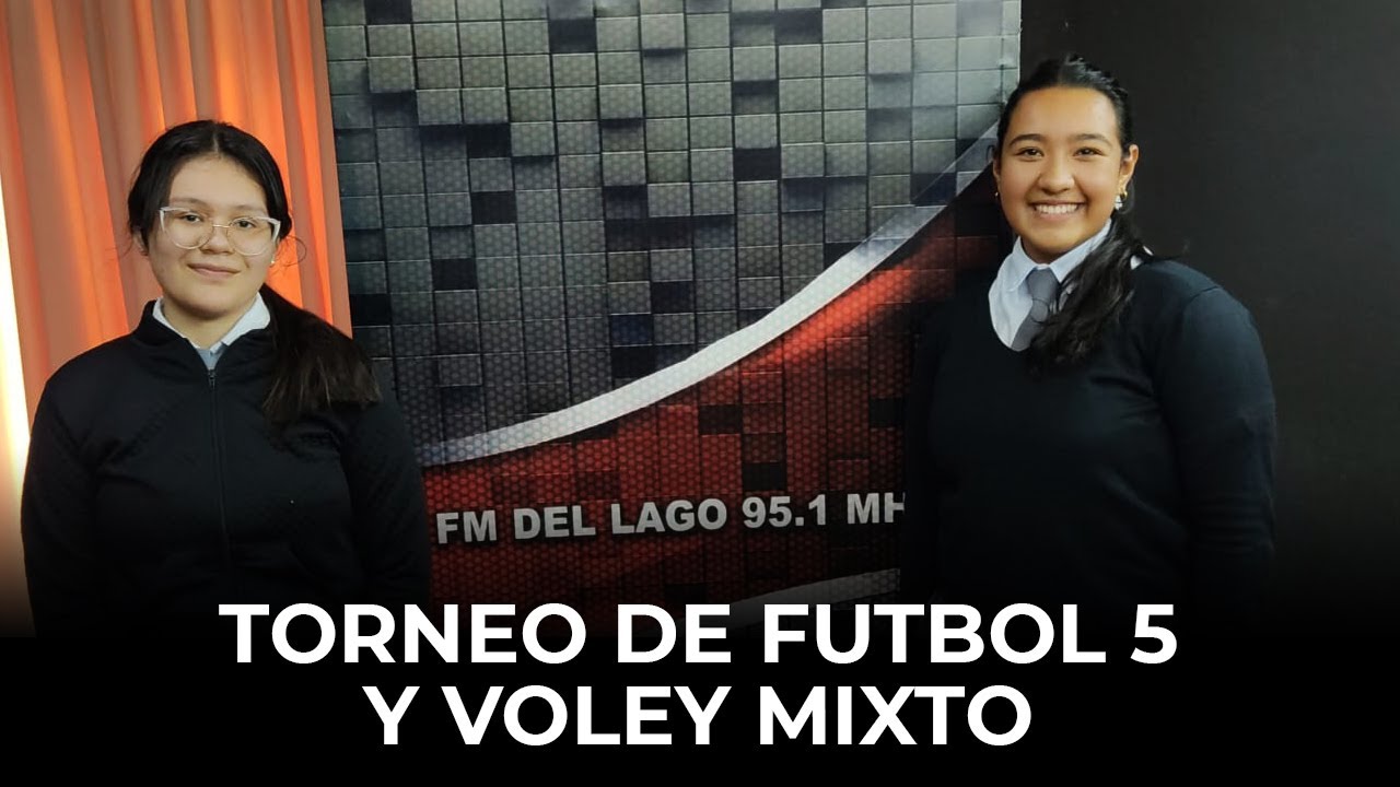 Oriana Maidana y Victoria P&aacute;ez. Estudiantes del BOP 82. Torneo de F&uacute;tbol 5 y V&oacute;ley Mixto