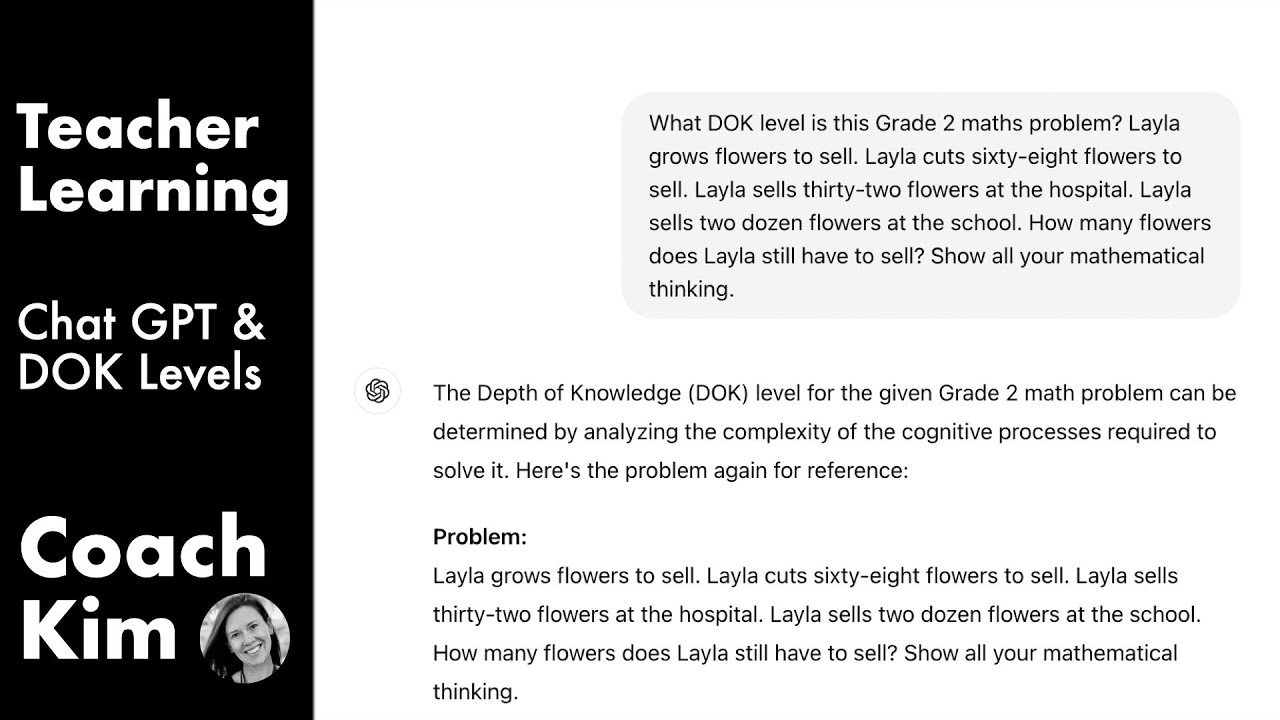 ChatGPT & DOK Levels