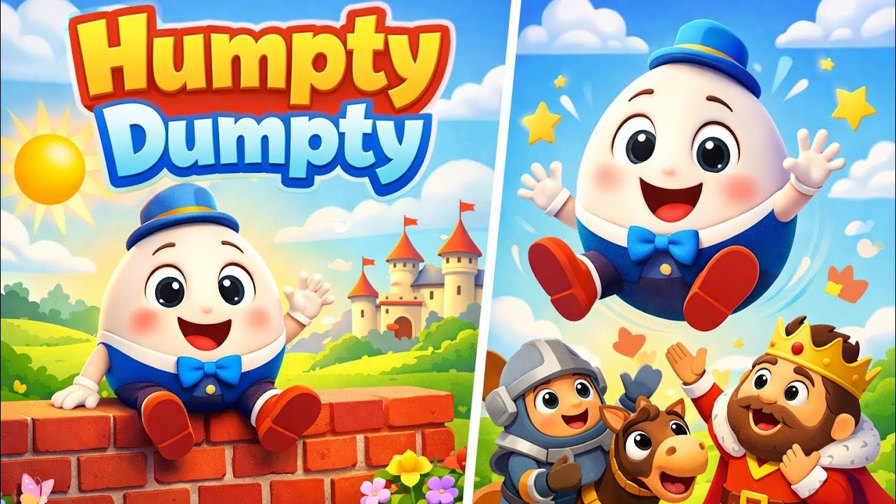 Humpty Dumpty 🥚 – Fun Kids Nursery Rhyme