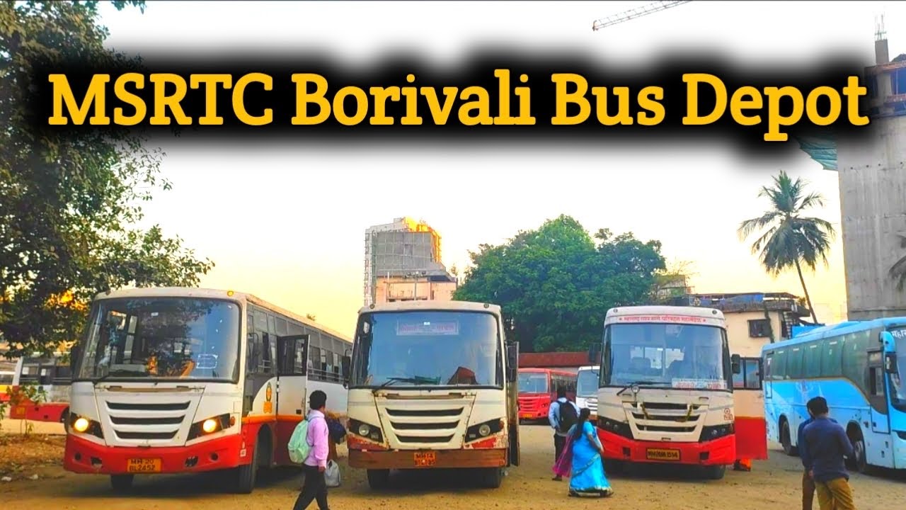MSRTC Borivali Nancy Colony Bus Depot, MSRTC Buses, Mumbai, Maharashtra. #msrtcbus #msrtc #travel