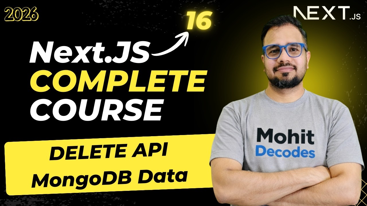 NextJS Tutorial #35 - Delete Data from MongoDB with Next.js | DELETE API
