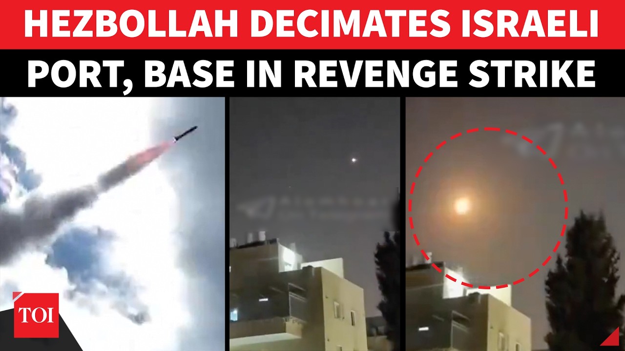 &lsquo;In One Strike&hellip;&rsquo;: Hezbollah &lsquo;BOMBARDS&rsquo; Ashdod Naval Base; Israel Says 'Missile Was...'| WATCH