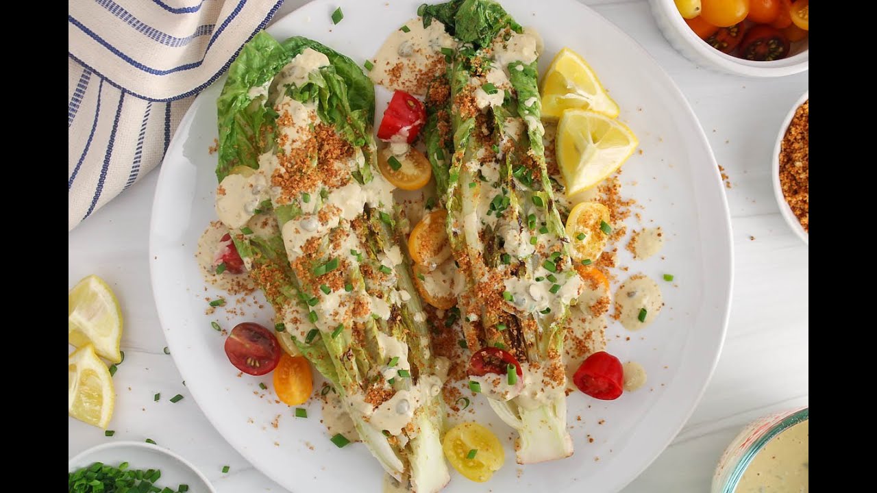 Grilled Romaine Caesar Salad