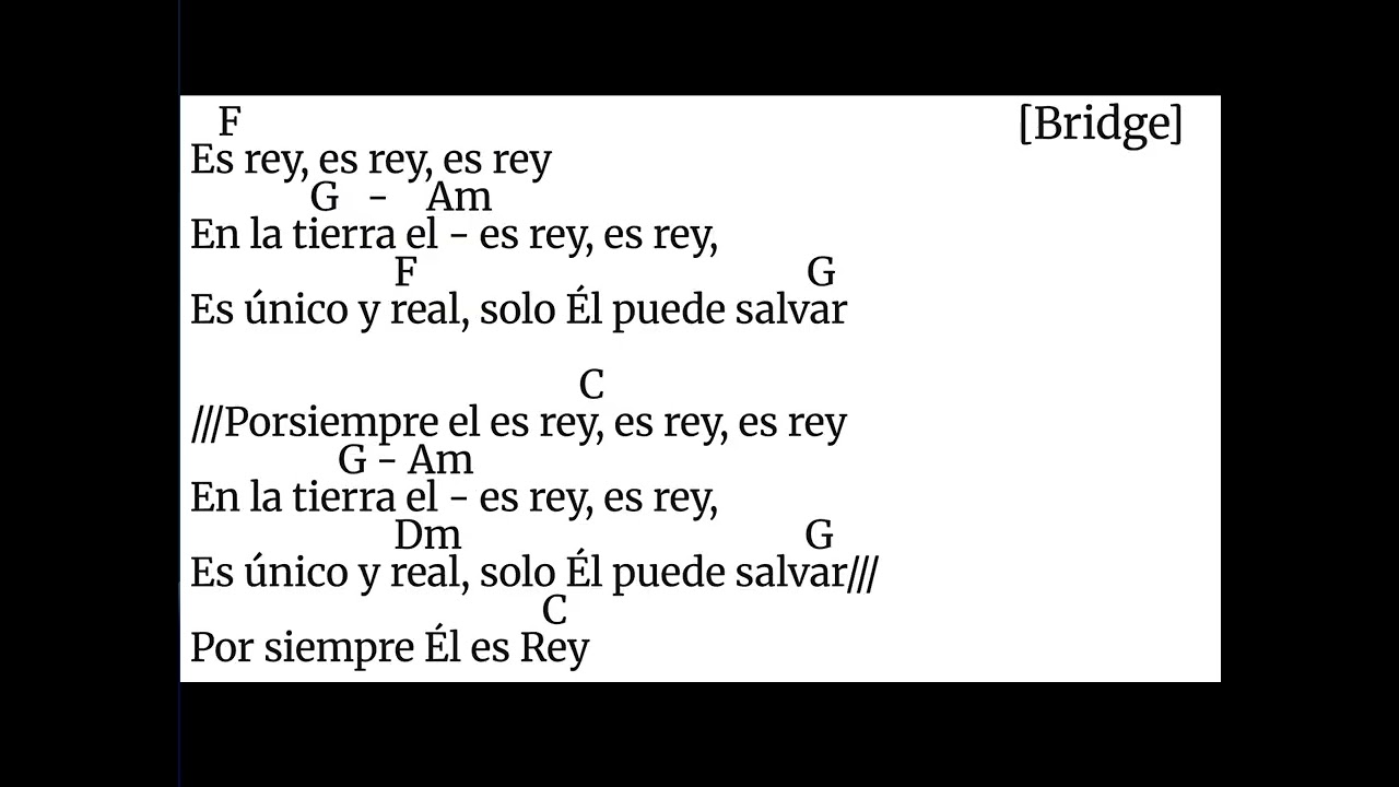 Nuestro Dios Reinará | Our God Reigns Over All The Earth Key of C