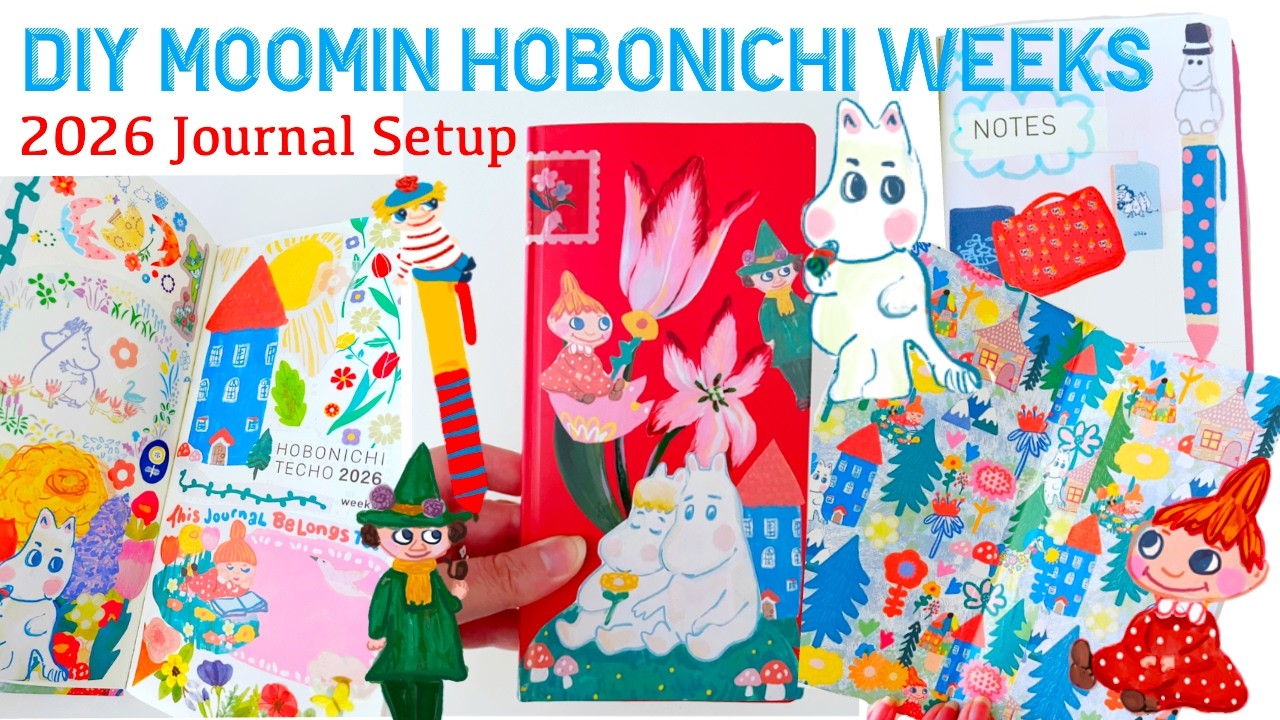 2026 Hobonichi Weeks ✿ DIY Moomin Journal Setup