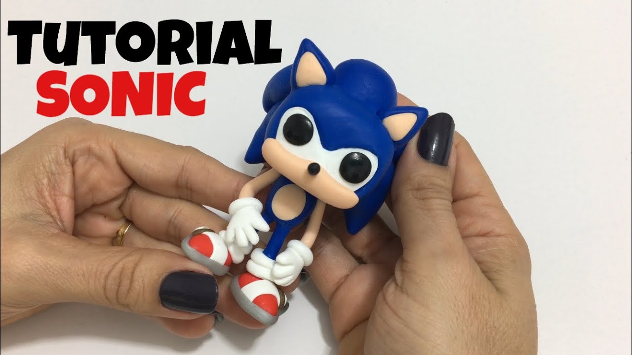 DIY: SONIC - Passo a Passo - TUTORIAL - Cold porcelain - Porcelana fria - Biscuit @luluca_Lp