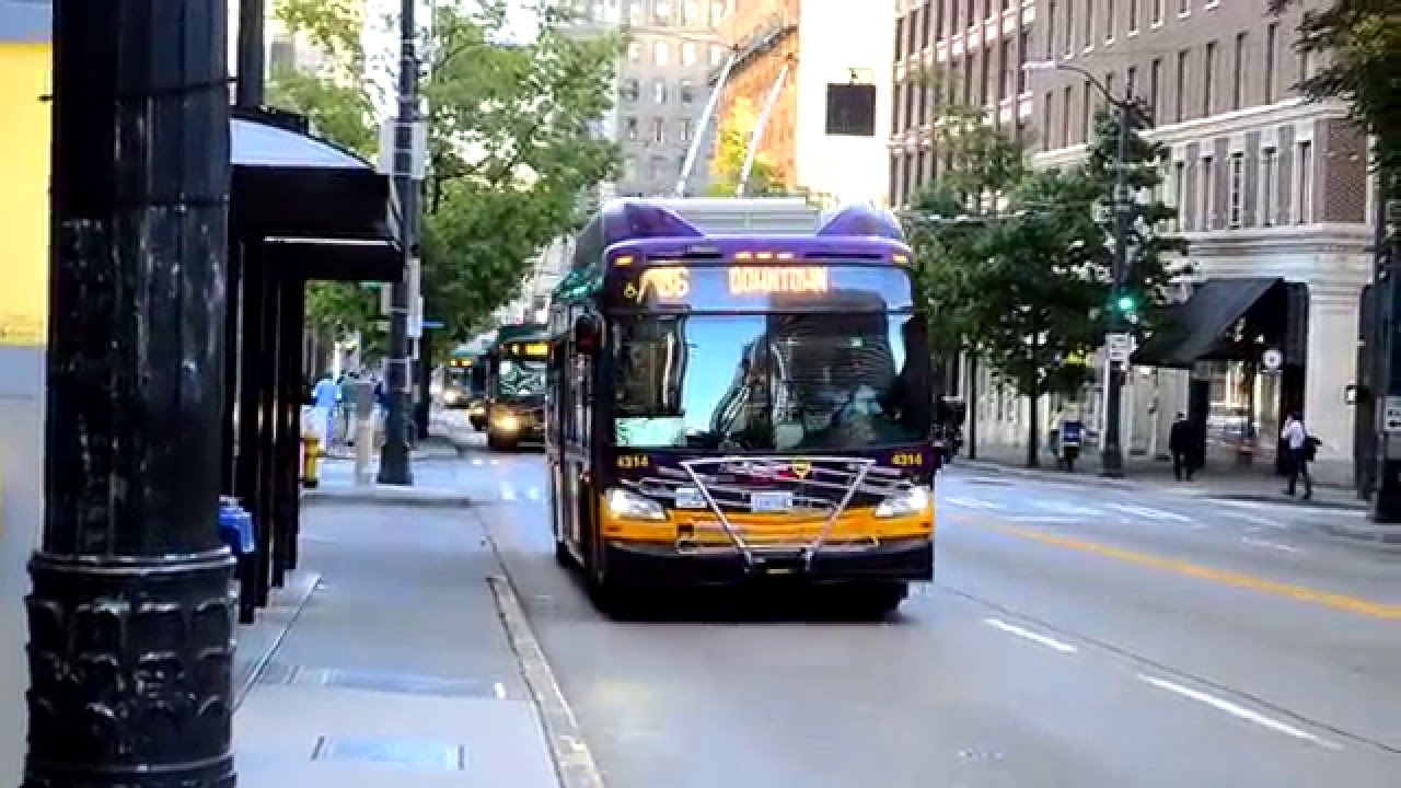King County Metro : Rush Hour Bus Action @ 3rd Avenue & Columbia & Cherry Streets