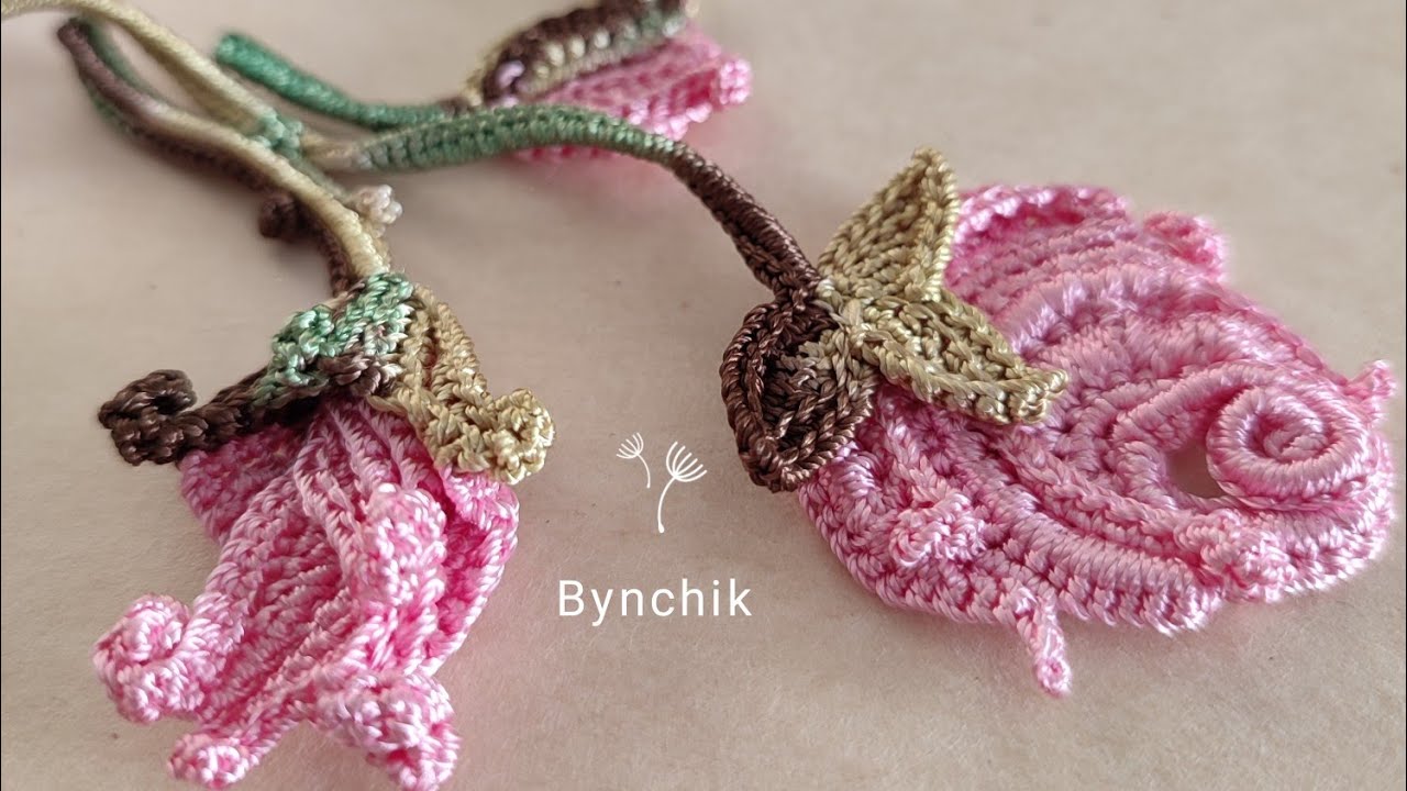 crochet pattern rose bud
