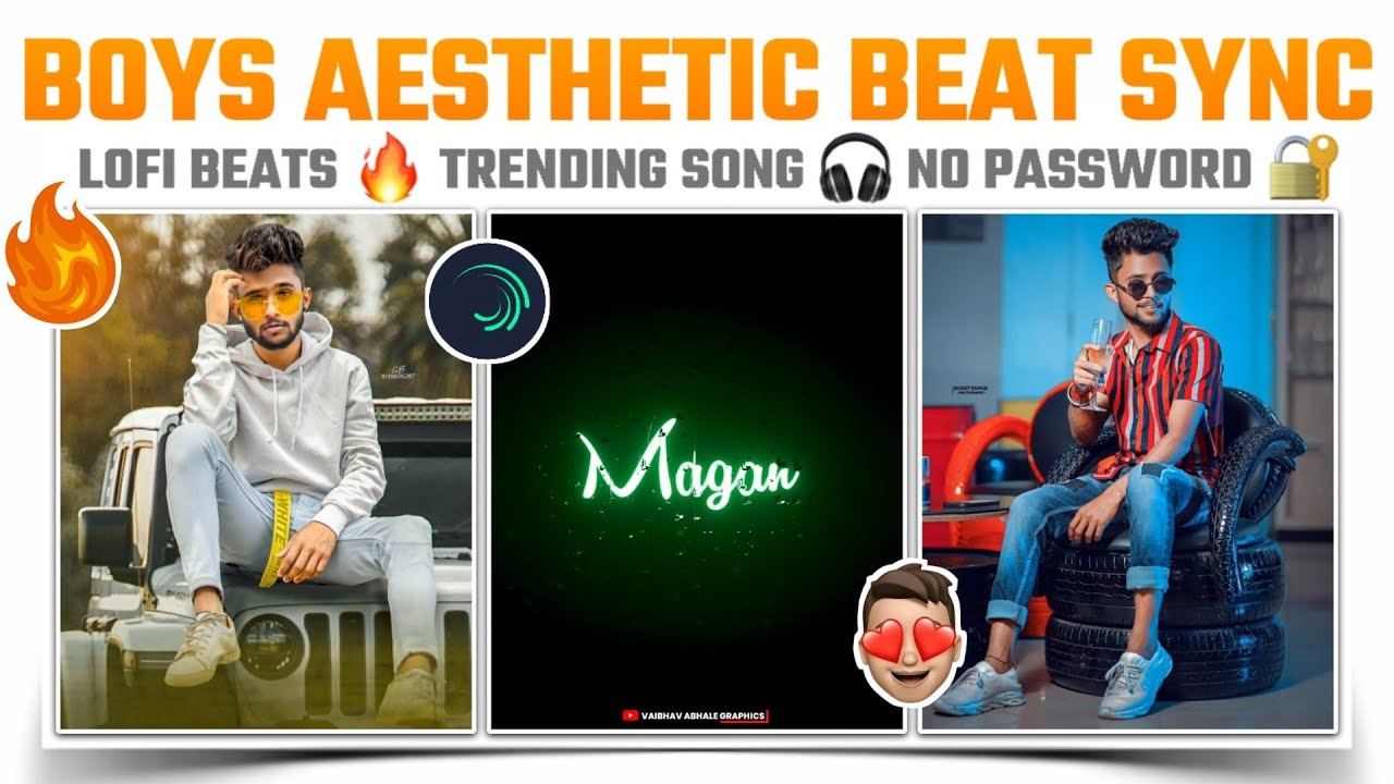 Boys Beat Sync Video Editing Alight Motion | trending lyrics + shake effect status editing |
