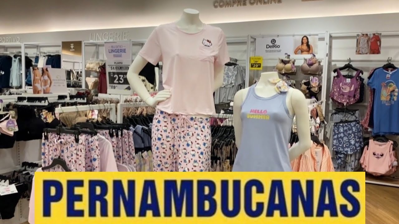 TOUR NA PERNAMBUCANAS | CAMISOLAS PIJAMAS E LINGERIES 