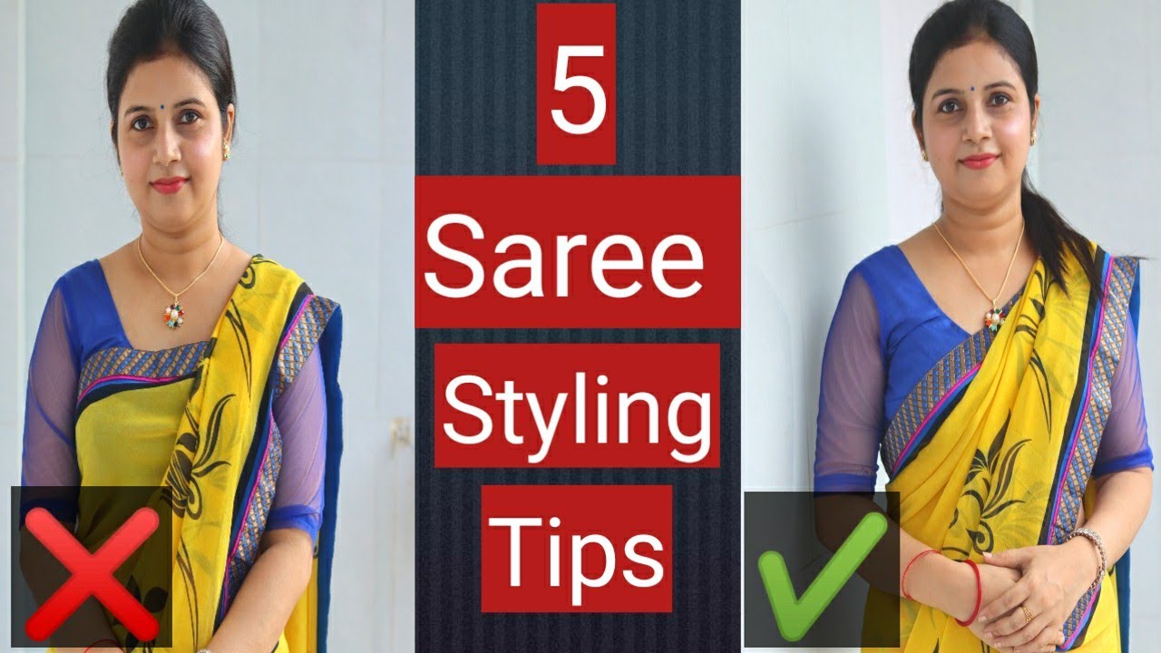 5 Saree Styling Tips | Saree Wearing Tips | How To Look Stylish In Saree