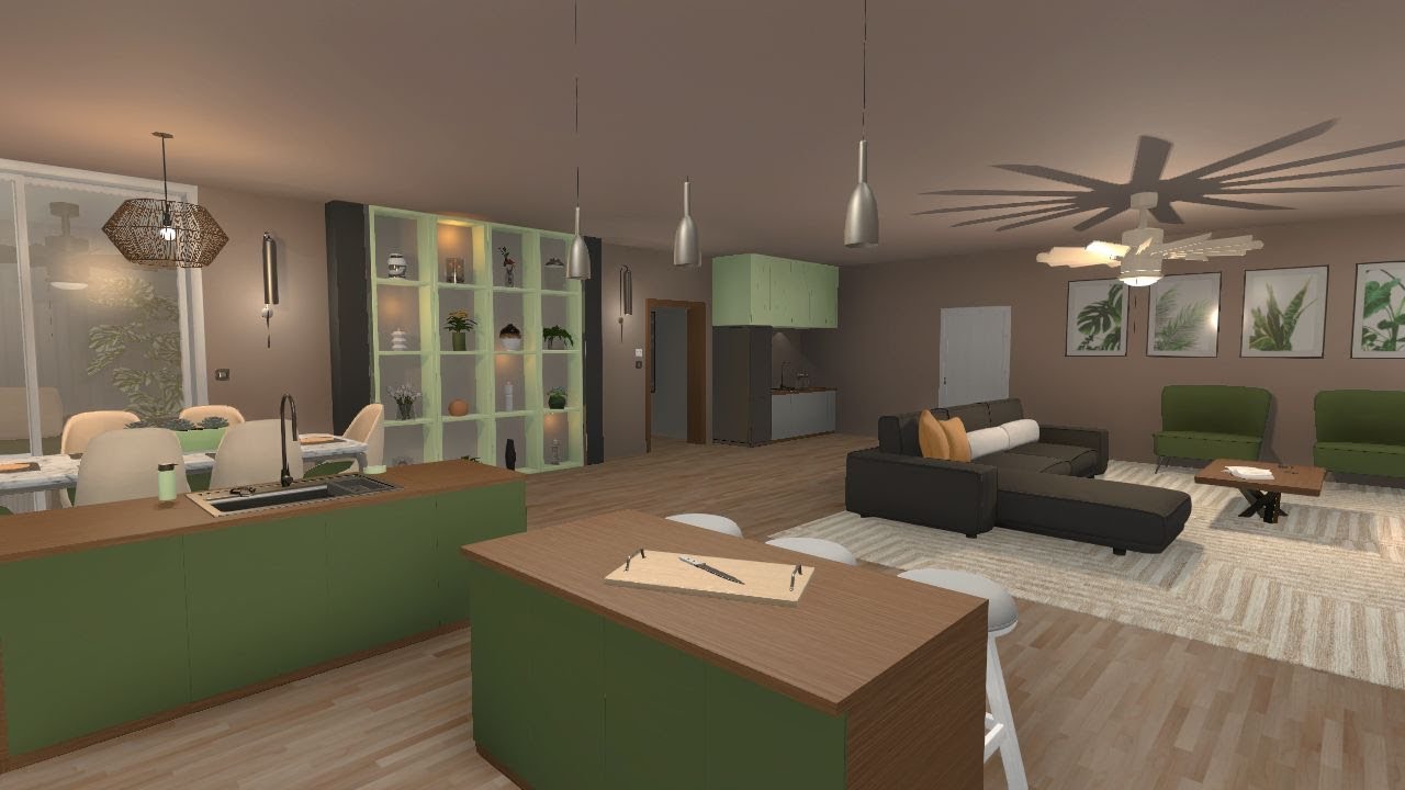 House Flipper Green Gables Penthouse (Part 1) - Organic Modern Penthouse Apartment