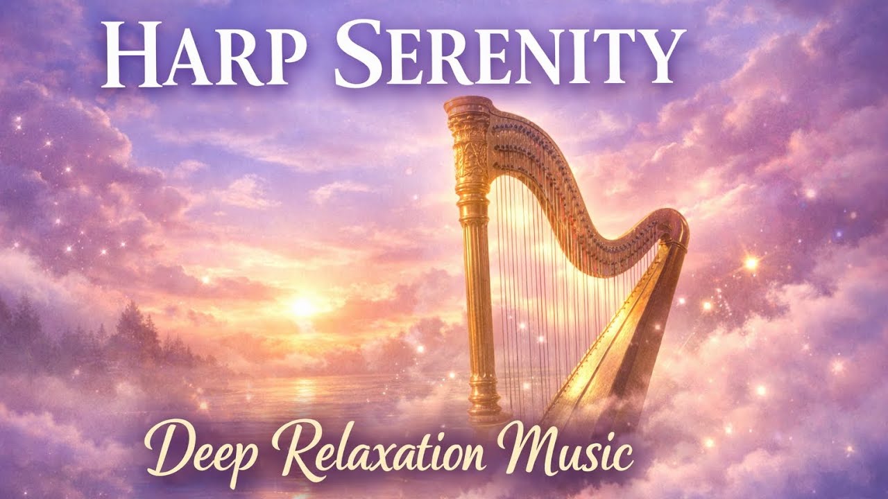 Harp Serenity 🌙 Deep Relaxation Music | Calm Your Mind & Sleep Better