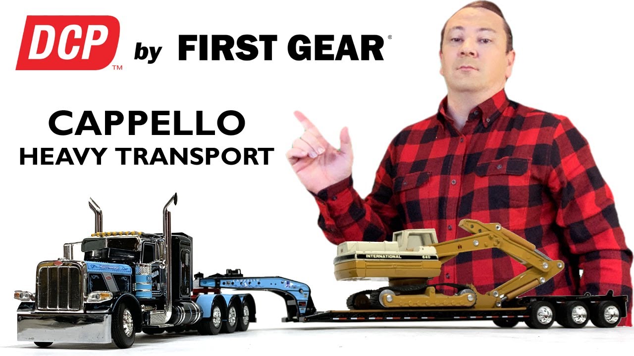 Diecast Promotions Peterbilt 389 Fontaine Magnitude Lowboy Cappello Heavy Transport Show Truck