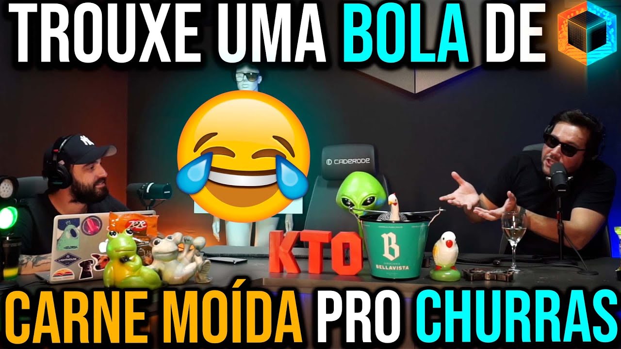 Trouxe uma BOLA de CARNE MOÍDA pro Churras | Cortes do Caixa Preta