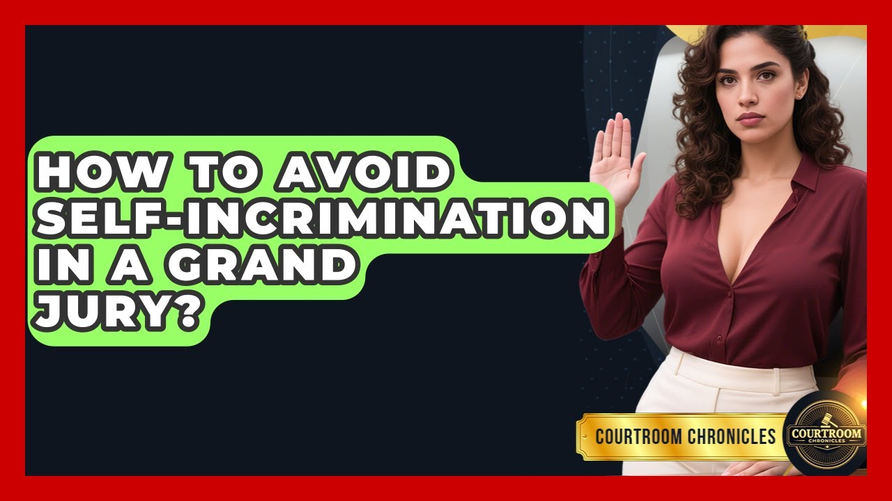 How To Avoid Self-Incrimination In A Grand Jury? - Courtroom Chronicles