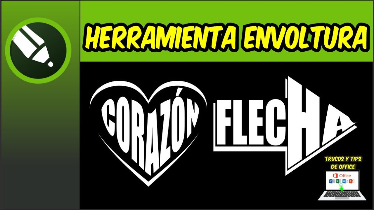 Texto con forma - Herramienta envoltura en corel draw
