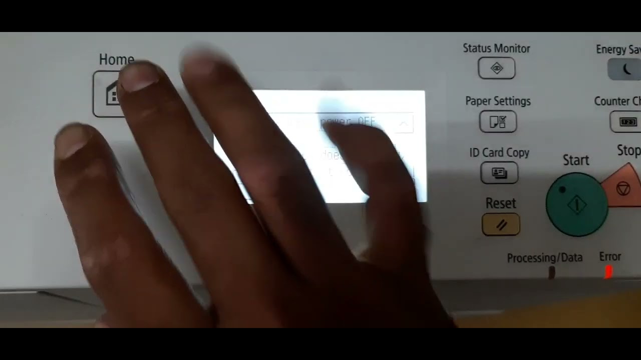 E000-0000 error easy to solve In canon image runner 2206 mfd
