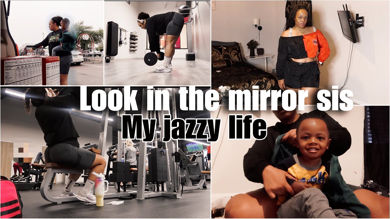 NOW SIS LOOK IN THE MIRROR WHO'S THE REAL MOTIVATION?Process food to lose weight? Jazzy's Daily Vlog