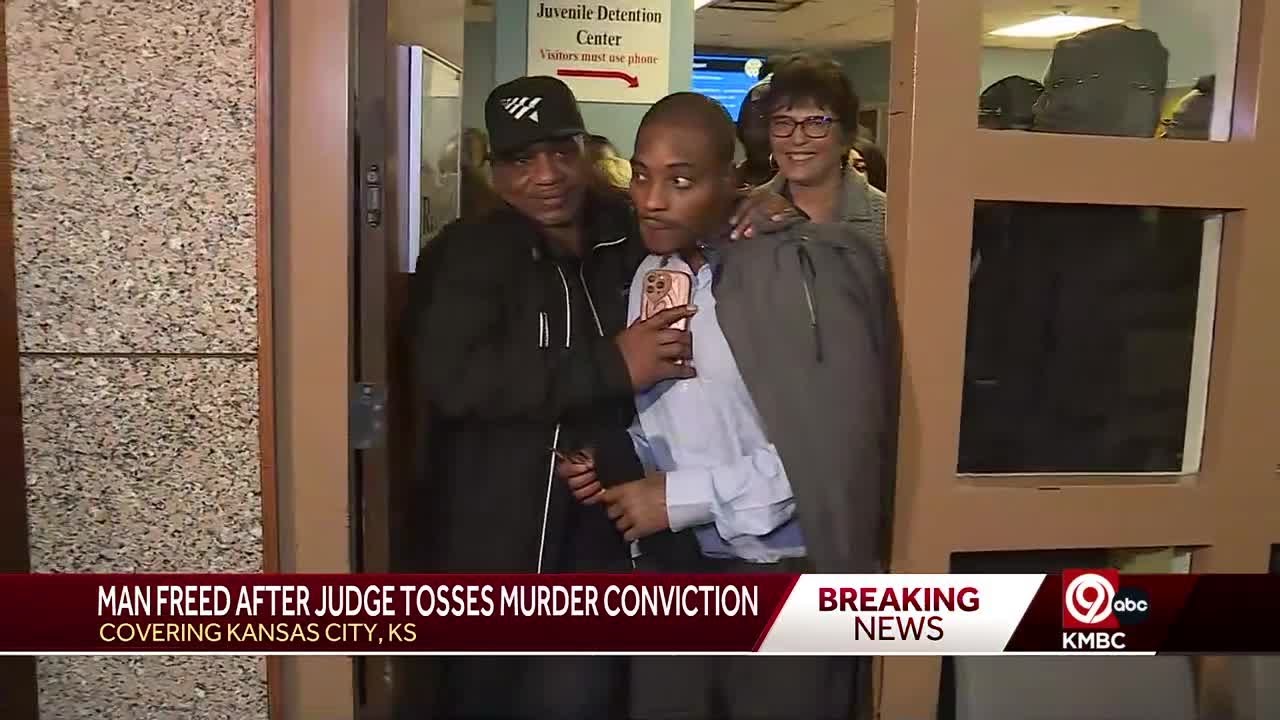 Man freed 15 years later after Wyandotte County judge vacates murder conviction