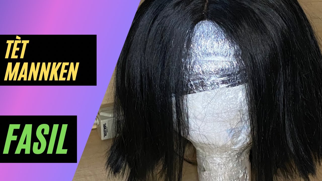 Koman pouw fè yon tèt mannken pou perik / How to make a mannequin head FRPM SCRATCH