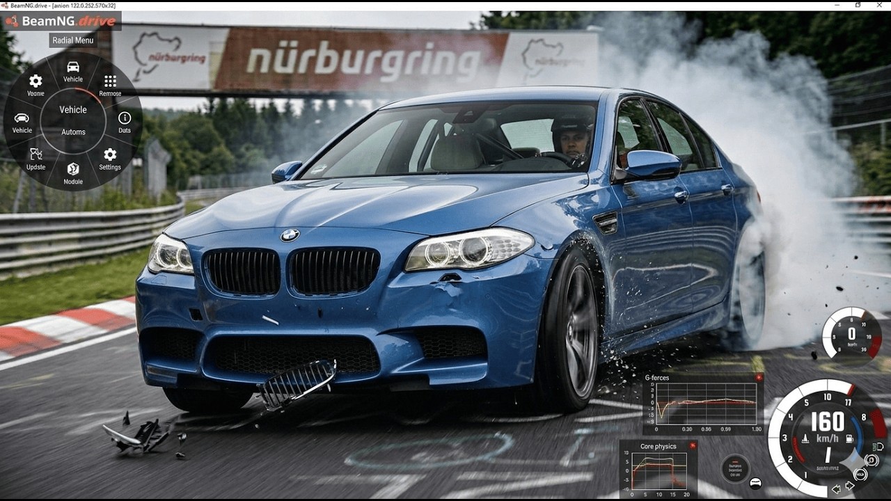 Nurburgring BMW M5 F10 BeamNG drive
