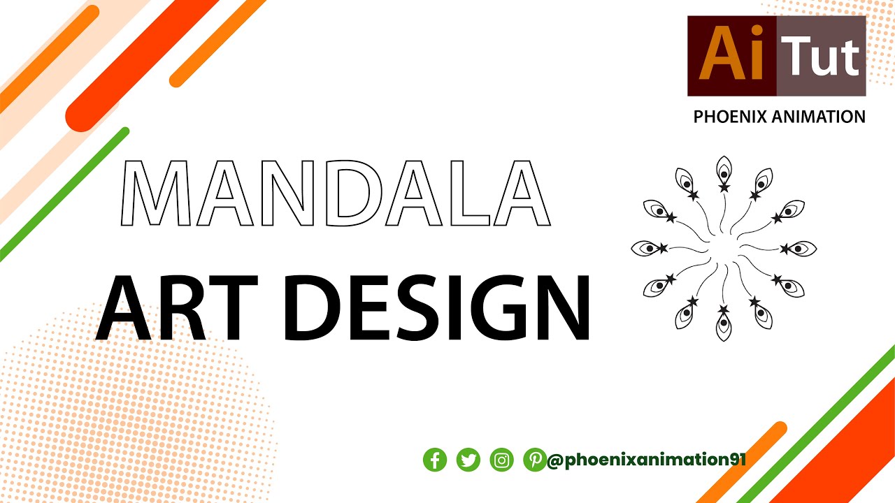 MANDALA ART DESIGN. How to make Mandala Design in illustrator #viralvideo #illustration  #tutorial