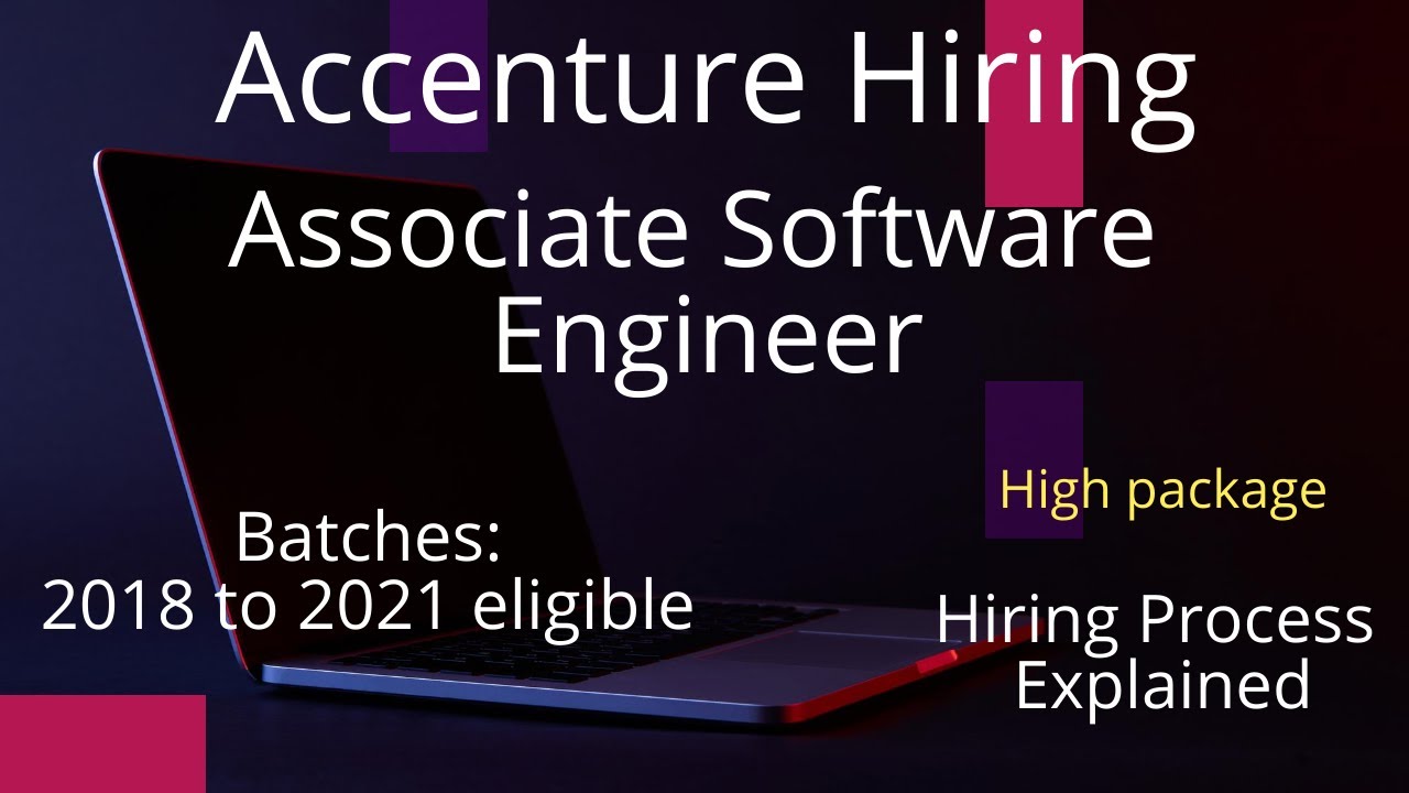 Accenture Hiring now | Freshers | 2018 to 2021 batches | High package