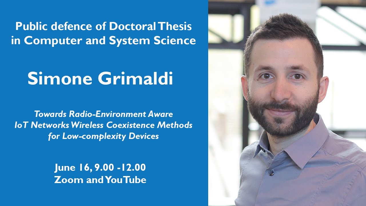 Defence of Doctoral Thesis in Computer and System Science with Simone Grimaldi