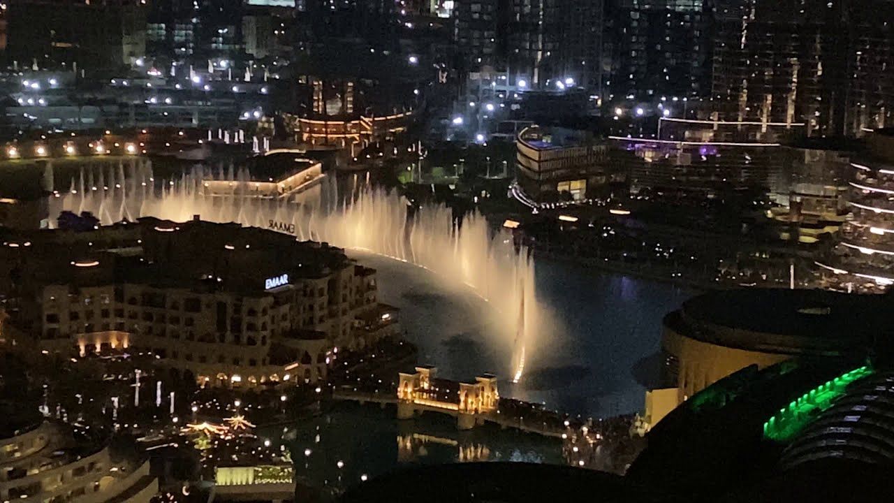 [Dubai] Water Fountain Show from Address Fountain View