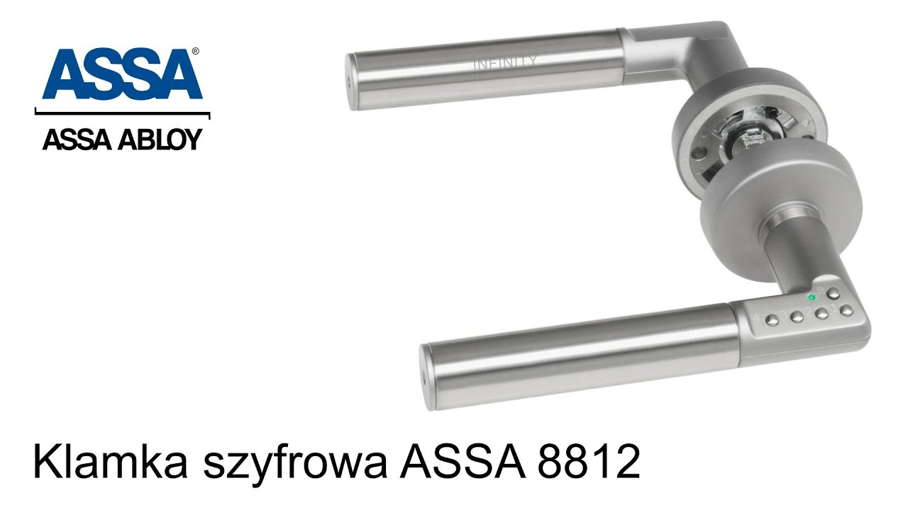 Klamka szyfrowa DOOR CODE HANDLE ASSA 8812 - montaż i programowanie