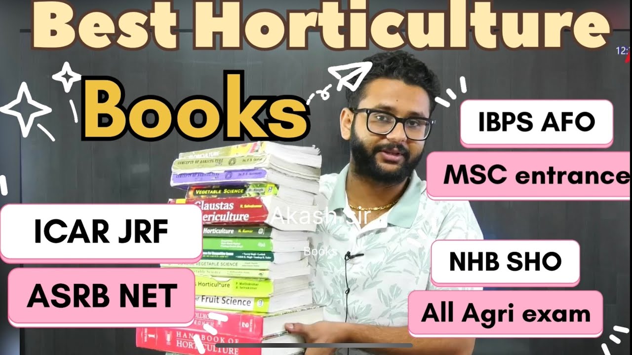 Best Horticulture Books / ICAR JRF/ASRB NET/IBPS AFO /All agri exam
